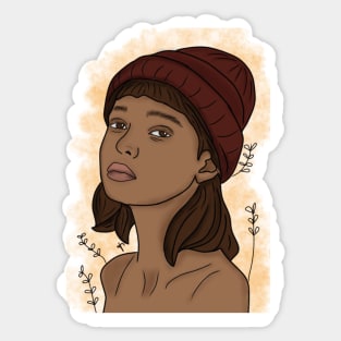 Beanie girl / Sticker